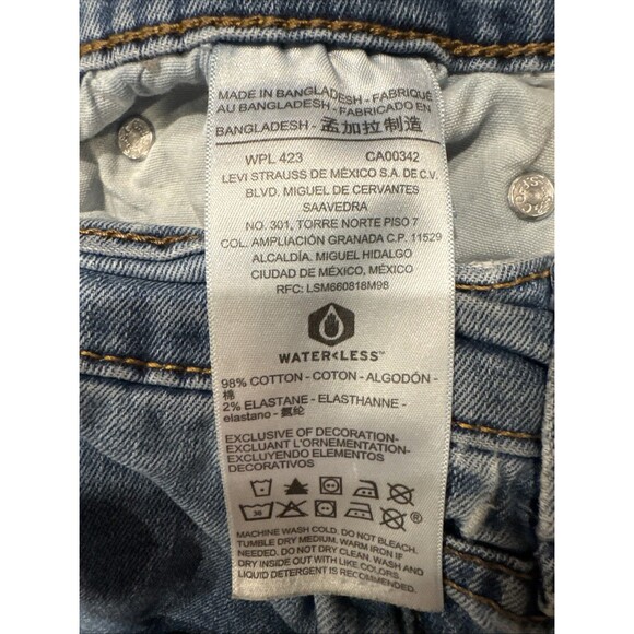 Signature Levi Strauss Jeans Mens W38L30 Blue S37 Slim Straight Stretch Denim - Picture 6 of 9